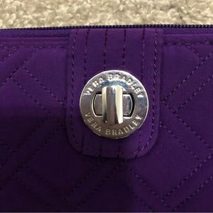 Purple Vera Bradley Turnlock Wallet